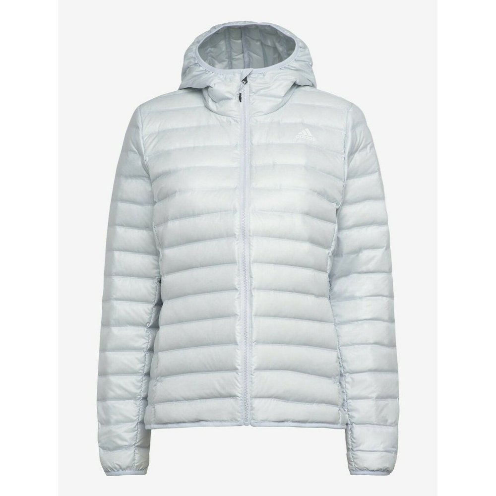 Adidas Jacket Womens XLarge Hooded Varilite‎ Blue Down Puffer Thermal Insulation